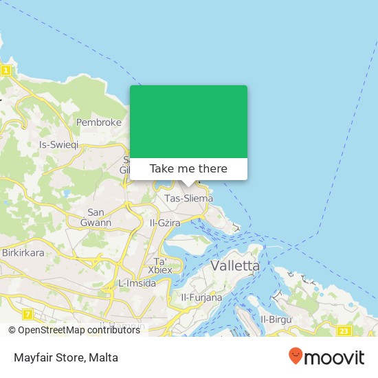 Mayfair Store map