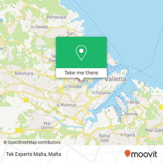 Tek Experts Malta map