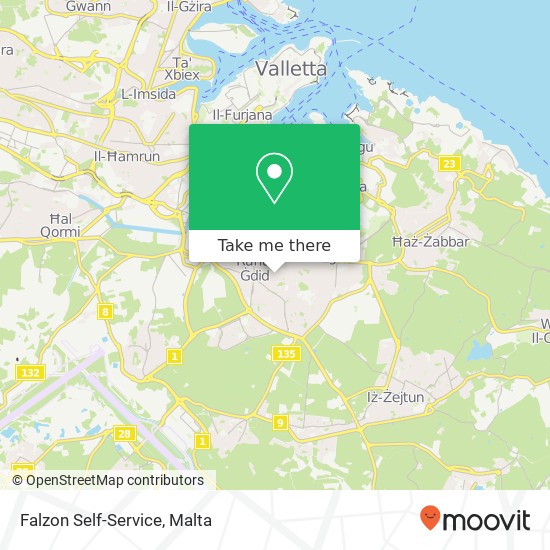 Falzon Self-Service map