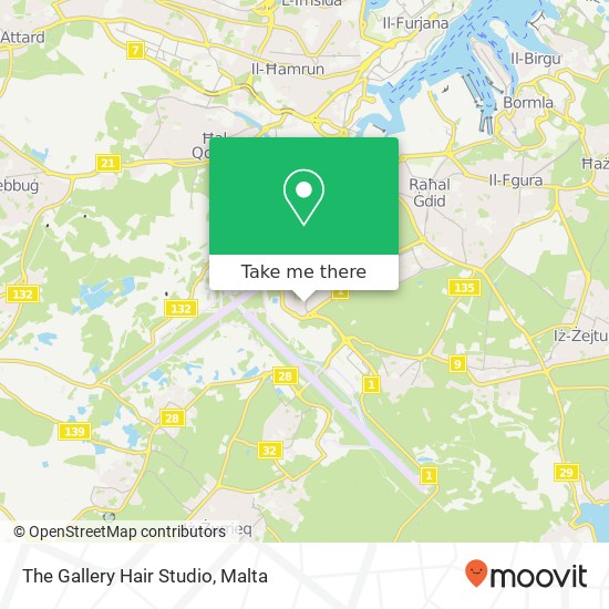The Gallery Hair Studio map