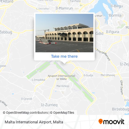 Malta International Airport map