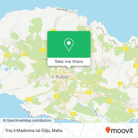 Triq il-Madonna tal-Ġilju map
