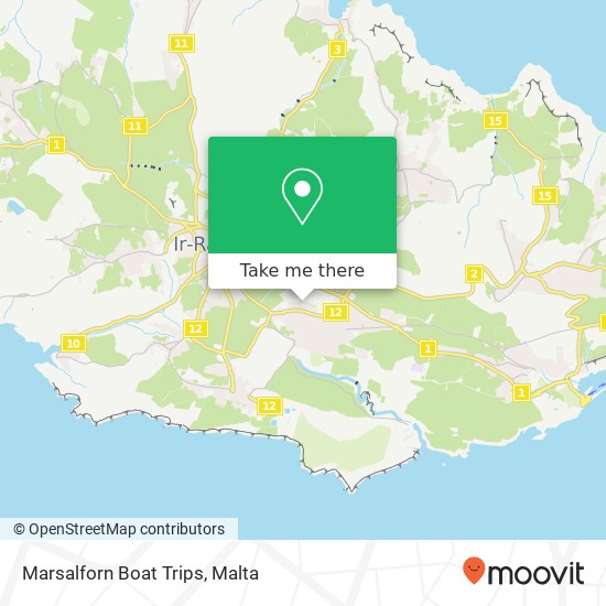 Marsalforn Boat Trips map