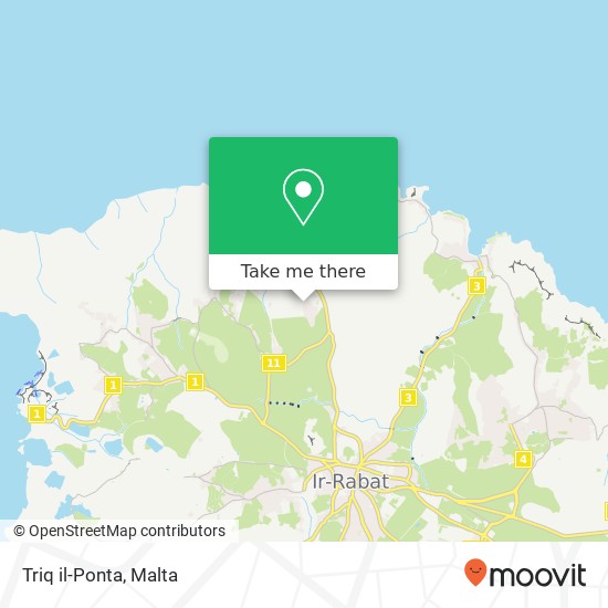 Triq il-Ponta map