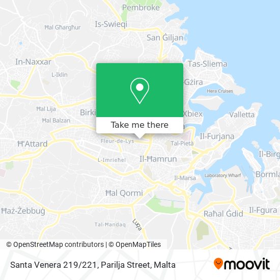 Santa Venera 219 / 221, Parilja Street map