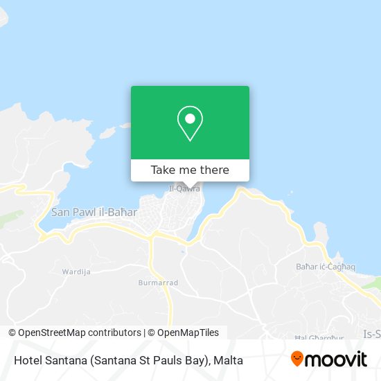 Hotel Santana (Santana St Pauls Bay) map