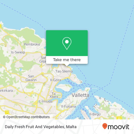 Daily Fresh Fruit And Vegetables map