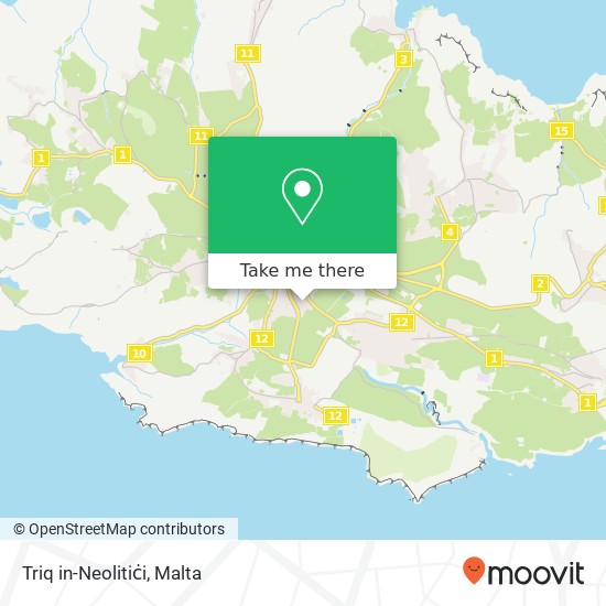 Triq in-Neolitiċi map