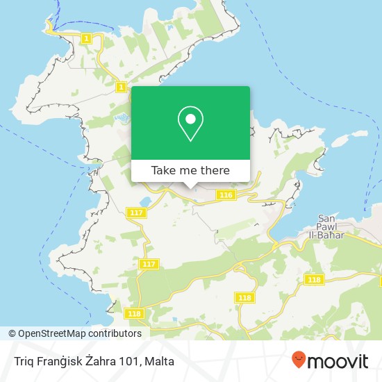 Triq Franġisk Żahra 101 map