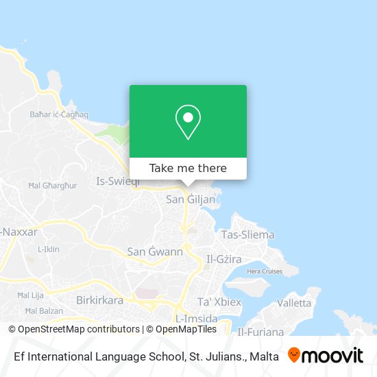 Ef International Language School, St. Julians. map