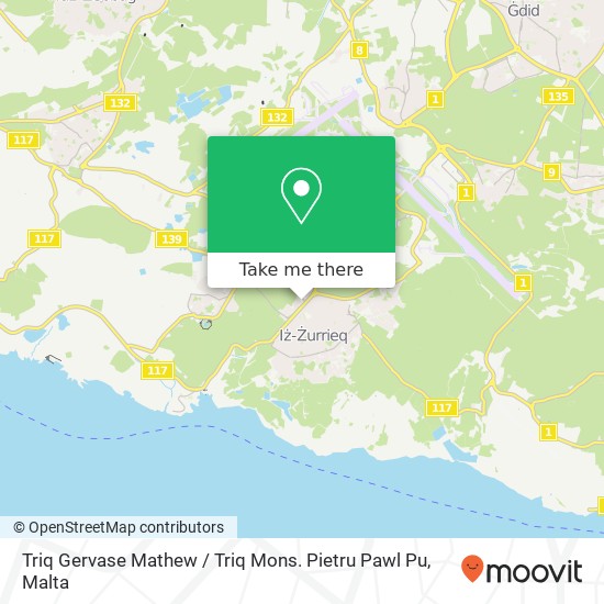 Triq Gervase Mathew / Triq Mons. Pietru Pawl Pu map