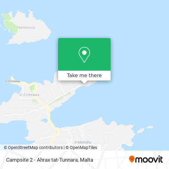 Campsite 2 - Ahrax tat-Tunnara map