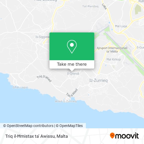 Triq il-Ħmistax ta' Awissu map