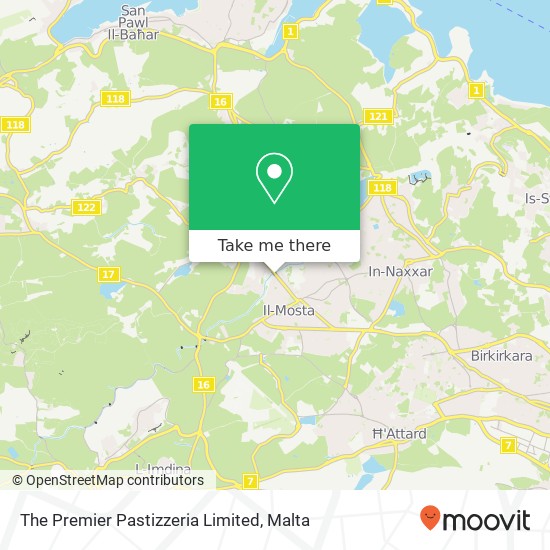 The Premier Pastizzeria Limited map