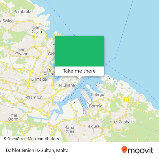 Daħlet Gnien is-Sultan map