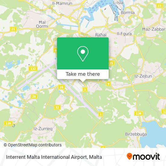 Interrent Malta International Airport map