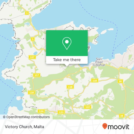 Victory Church map