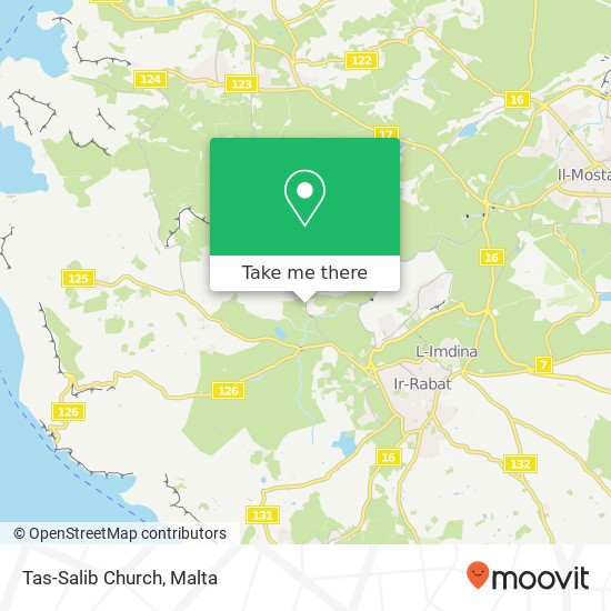 Tas-Salib Church map