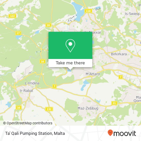 Ta’ Qali Pumping Station map