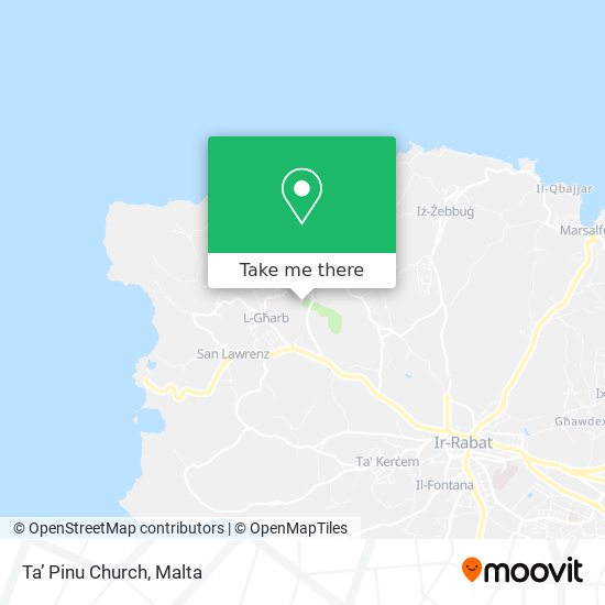 Ta’ Pinu Church map