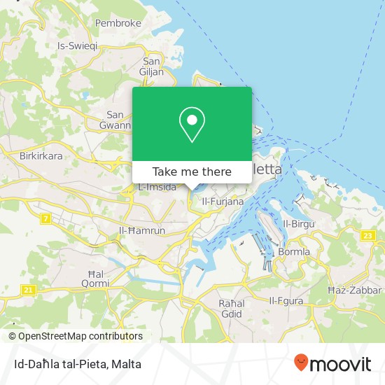 Id-Daħla tal-Pieta map