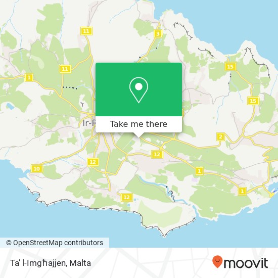 Ta’ l-Imgħajjen map