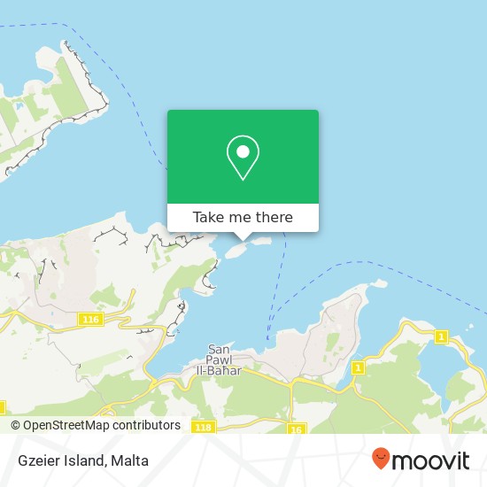 Gzeier Island map