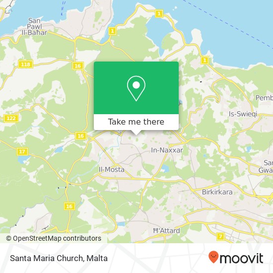 Santa Maria Church map