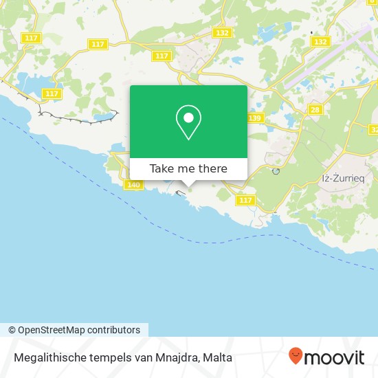 Megalithische tempels van Mnajdra map