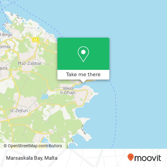 Marsaskala Bay map