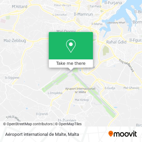 Aéroport international de Malte map