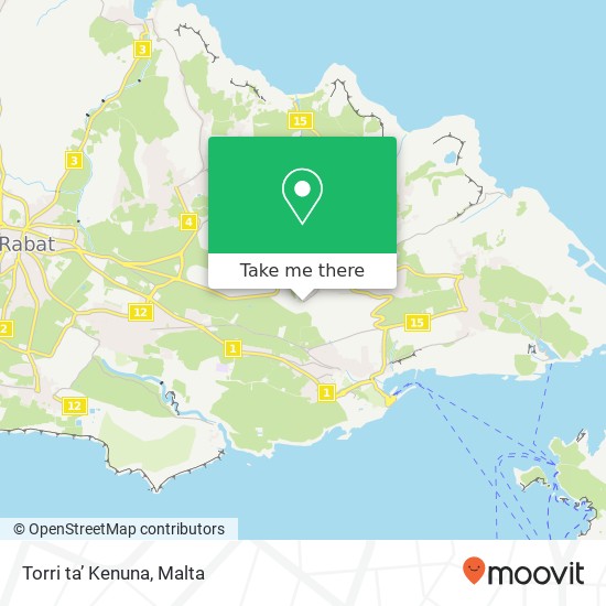Torri ta’ Kenuna map