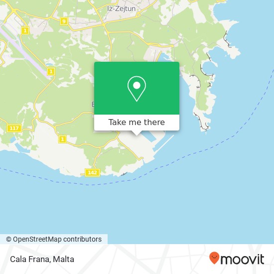 Cala Frana map