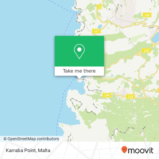 Karraba Point map