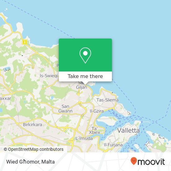 Wied Għomor map