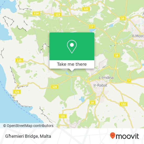 Għemieri Bridge map