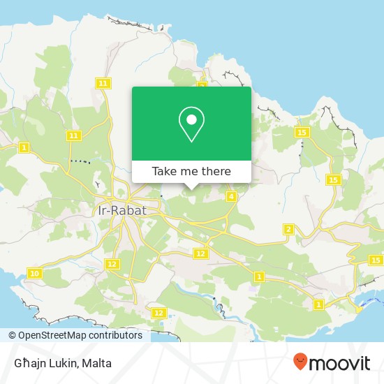 Għajn Lukin map