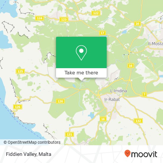 Fiddien Valley map