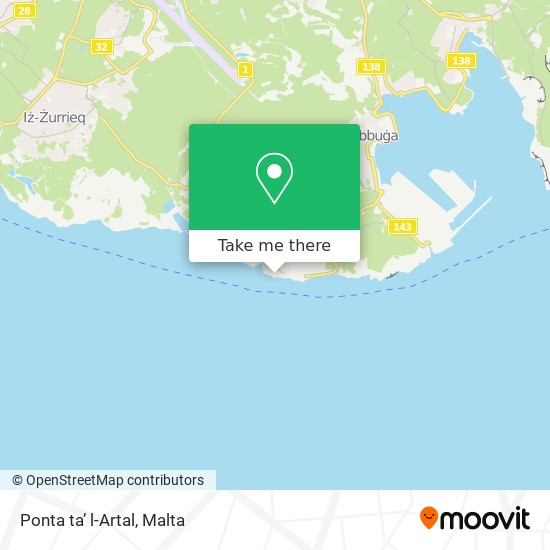 Ponta ta’ l-Artal map