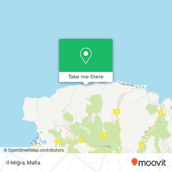 Il-Miġra map