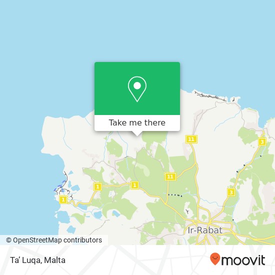 Ta’ Luqa map