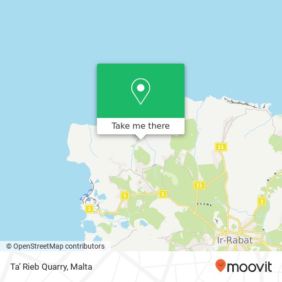 Ta’ Rieb Quarry map