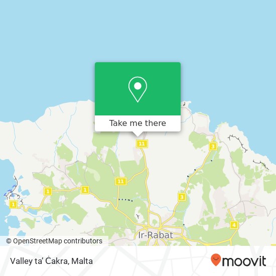 Valley ta’ Ċakra map