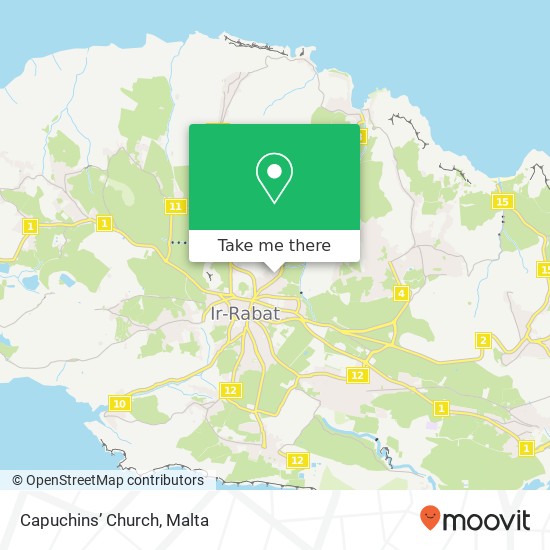 Capuchins’ Church map
