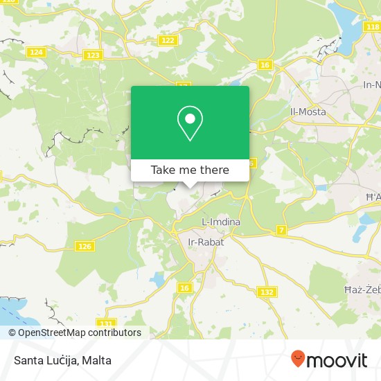 Santa Luċija map