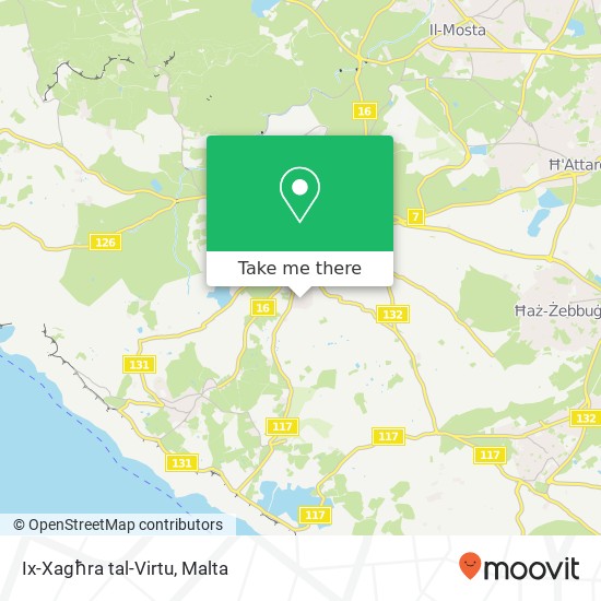 Ix-Xagħra tal-Virtu map