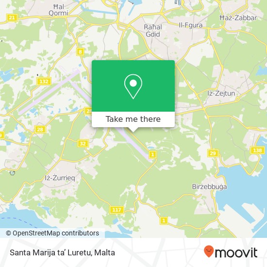 Santa Marija ta’ Luretu map