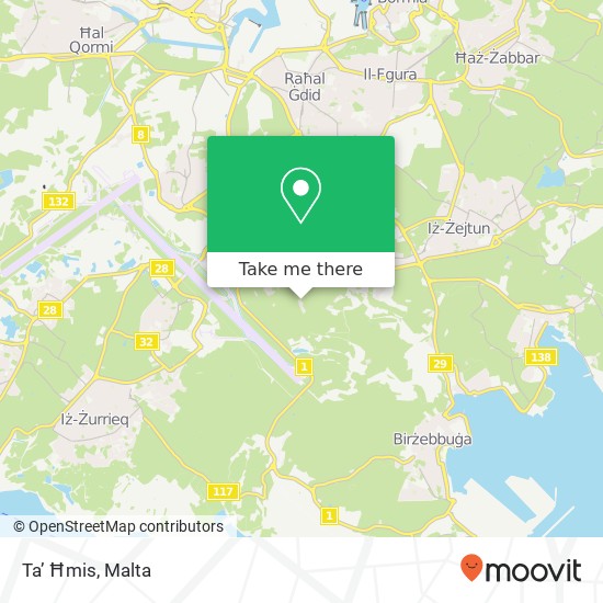 Ta’ Ħmis map