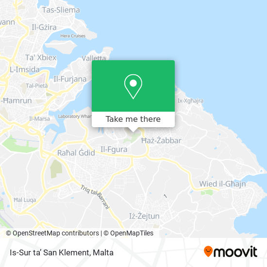Is-Sur ta’ San Klement map