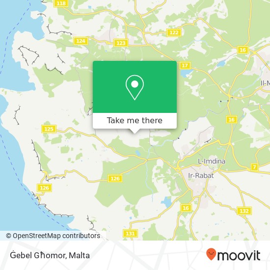 Ġebel Għomor map